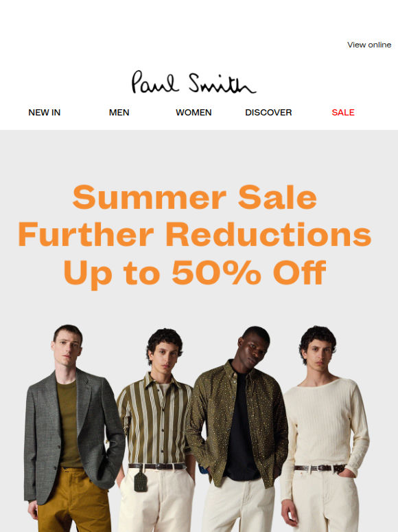 Further Reductions in our Summer Sale