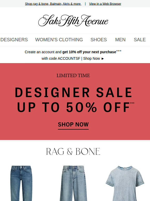 Your new summer closet is up to 50% off