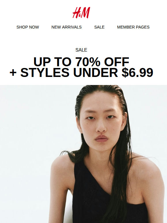 New sale arrivals up to 70% off