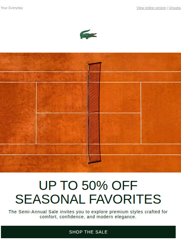 Semi-Annual Sale