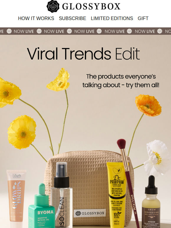 NOW LIVE: Viral Trends (Worth over £102)