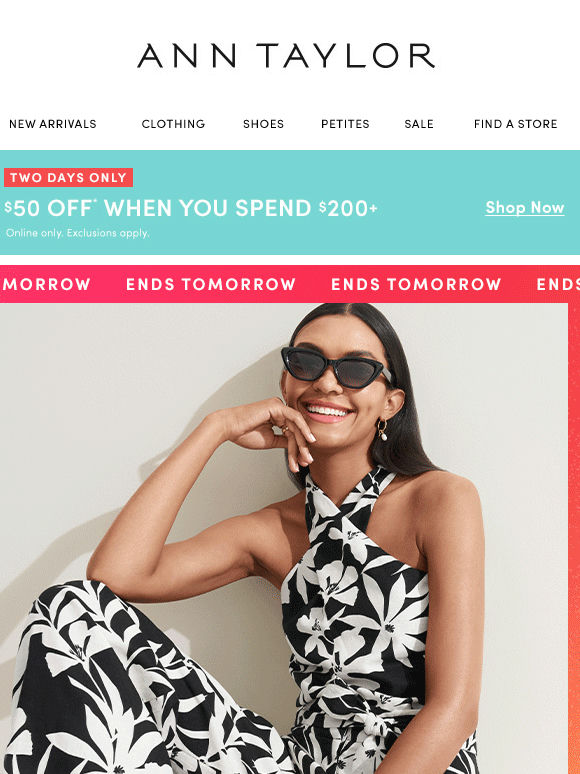 Enjoy An Extra $50 Off When You Spend $200+