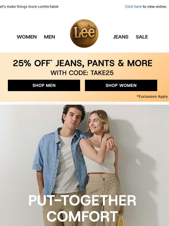 25% off our comfiest pants