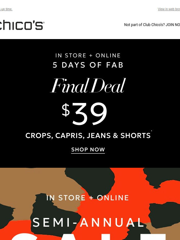 Up to 70% Off! Don’t Miss It ✨ + $39 styles ends tonight