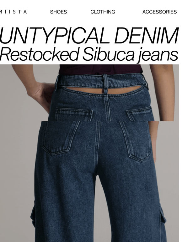 Our icon Sibuca jeans restocked