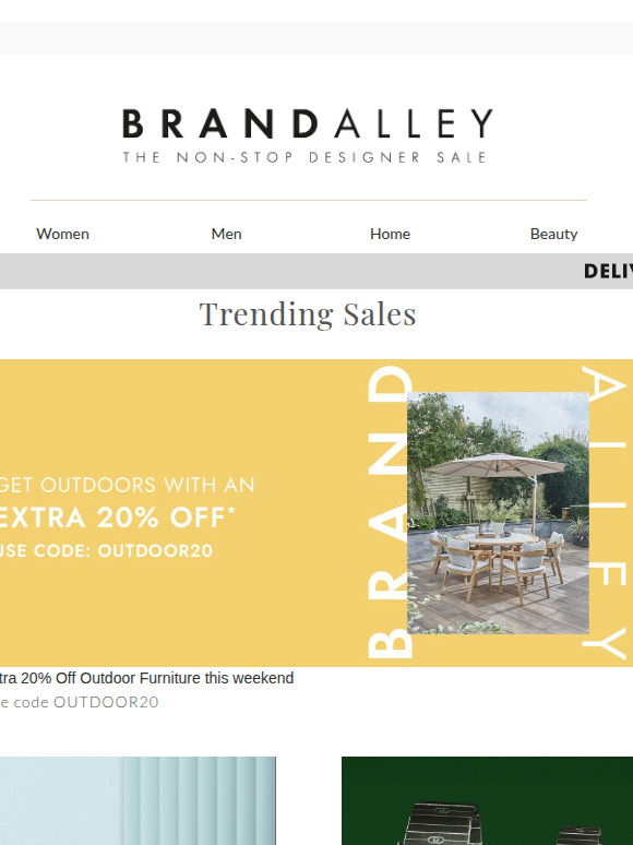 Extra 20% off Outdoor Furniture | Code OUTDOOR20