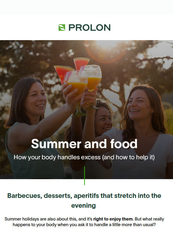 Summer and food: how your body handles excess