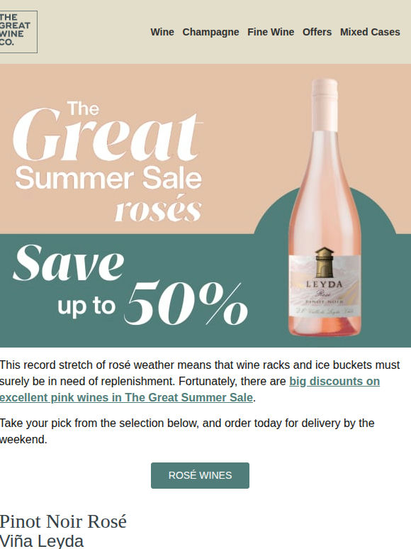 Refreshing Rosé in The Great Summer Sale