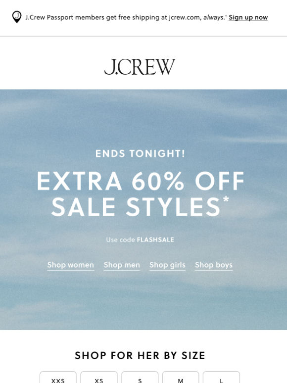 Ends @ midnight: extra 60% off sale