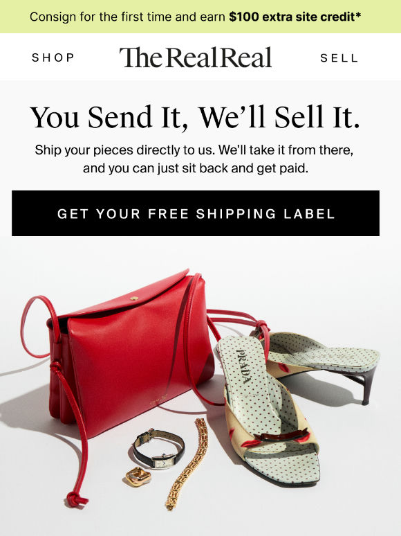 Your free shipping label is here