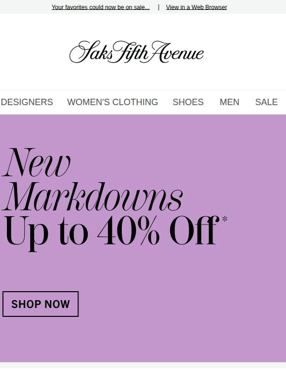 New markdowns are here (& up to 40% off)