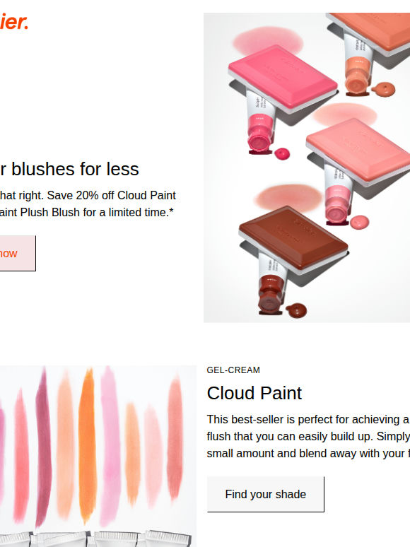 Our blushes are 20% off