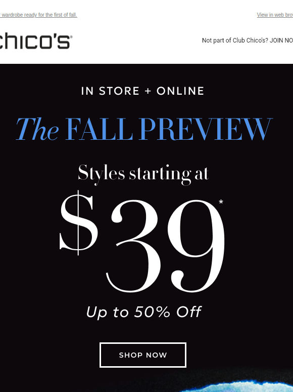 Up to 50% off your autumn starter pack ($39+)