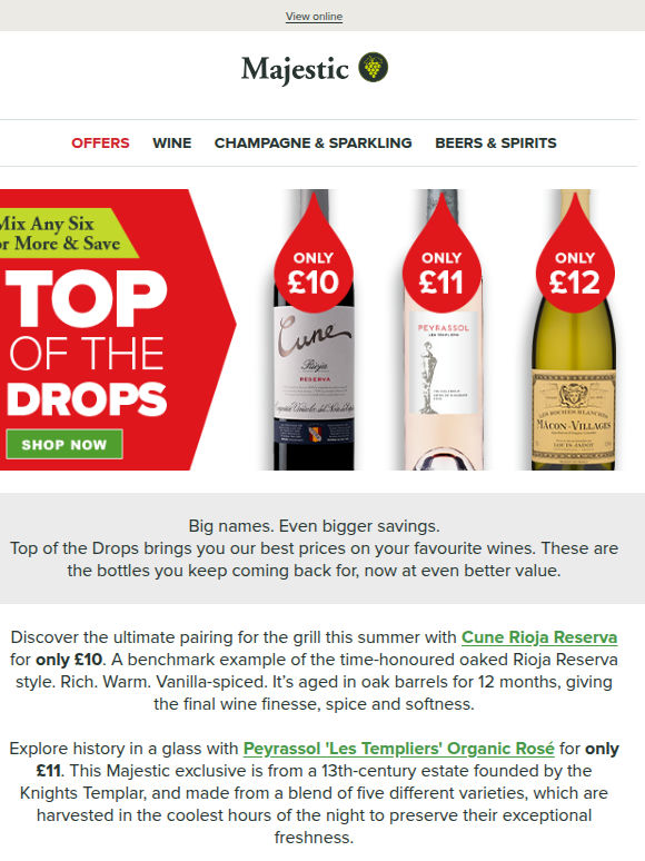 NEW Top of the Drops: Peyrassol Rosé, Louis Jadot & Cune Rioja from £10