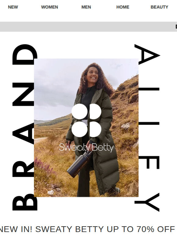 New in: Sweaty Betty up to 70% off | Sosandar & more
