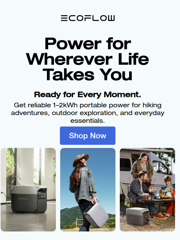 🏜️ 1–2kWh portable power built for your outdoor adventures.