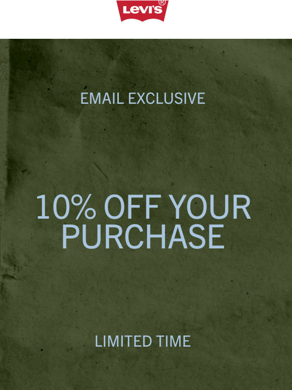 A bonus 10% off is yours