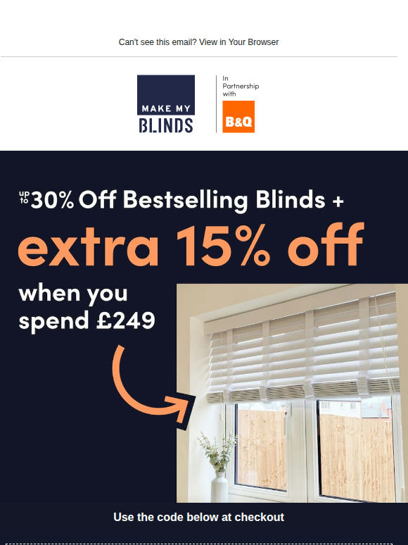 Save Even More on Our Bestselling Blinds 🎉