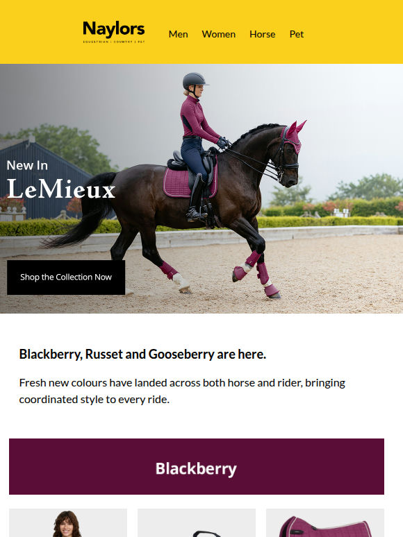 LeMieux AW26 | Blackberry, Russet & Gooseberry