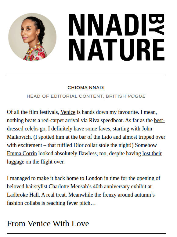 My Quick Trip To Venice, Simone’s Must-Have Collab, And Celebrating Charlotte Mensah