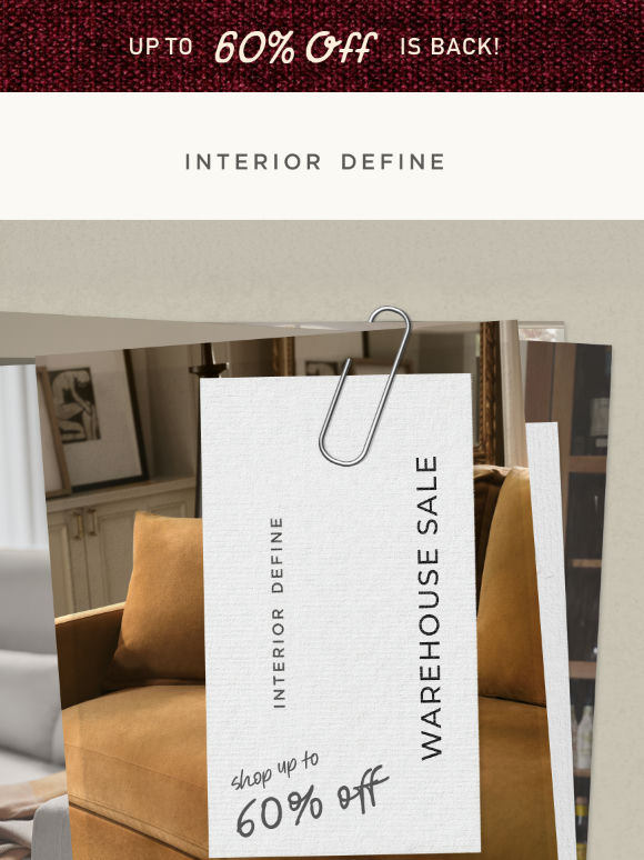 Still going: Up to 60% off