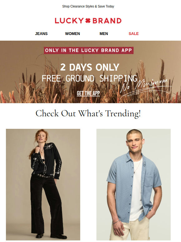 FREE In-App Shipping + Up To 75% Off!