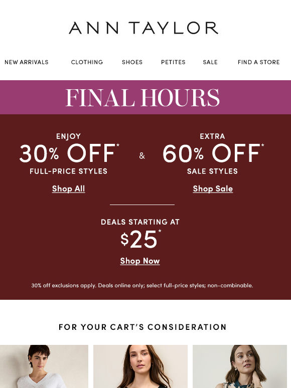 Take An Extra 60% Off Sale!