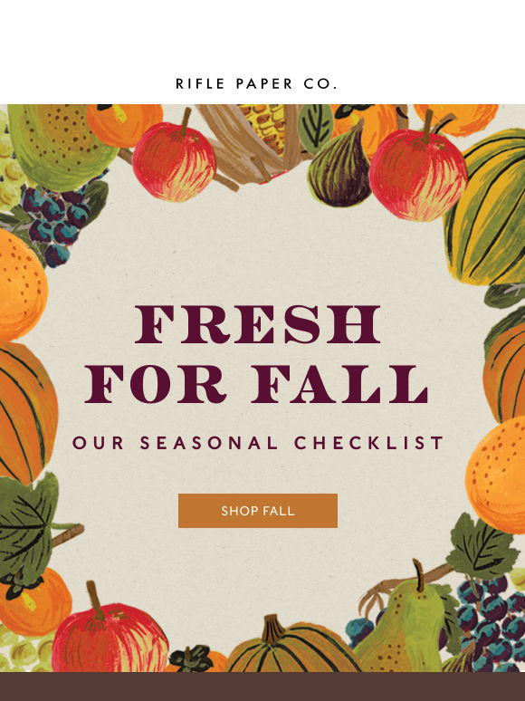 Our Seasonal Checklist