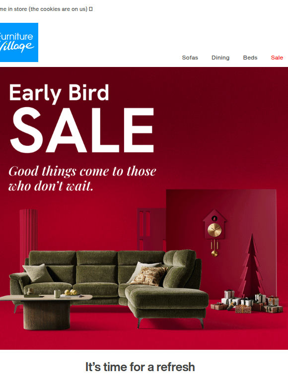 Save more in the Early Bird Sale