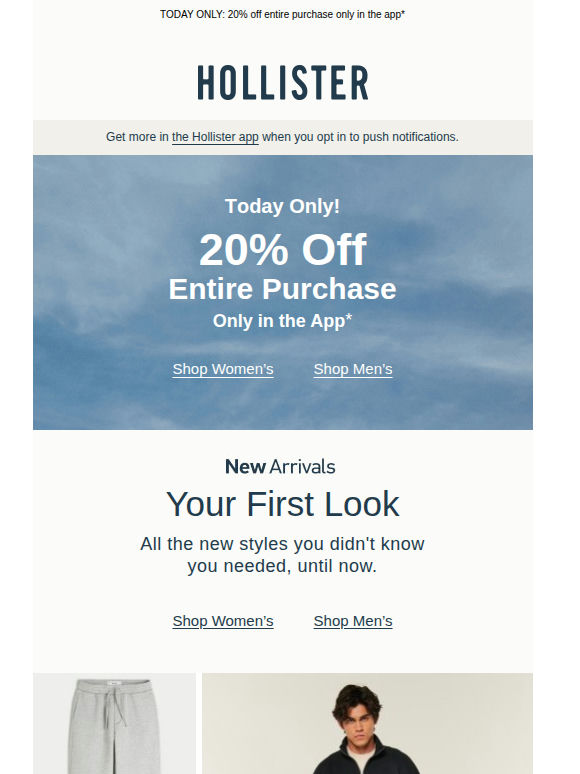 Your one-day-only offer 👀