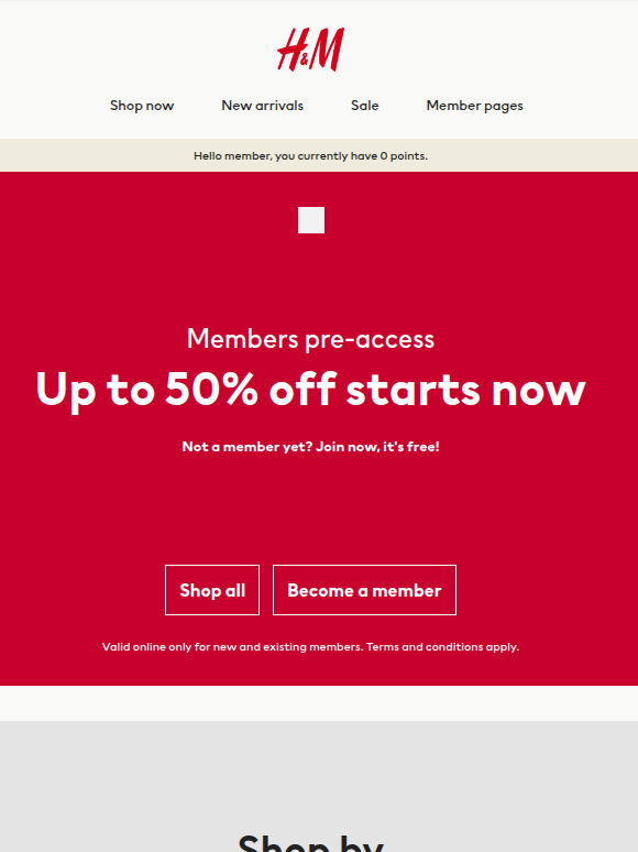 Members pre-access to SALE starts now.