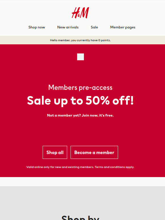 SALE has started for members!