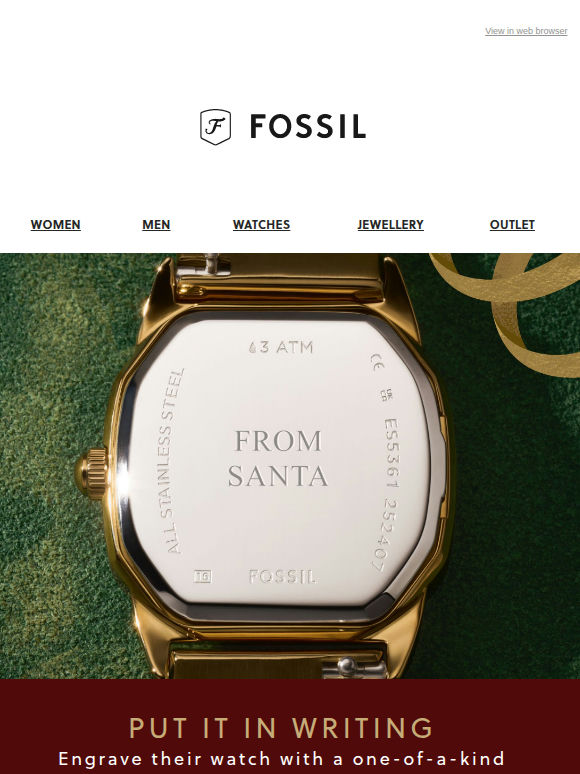 Engravable, Giftable Watches