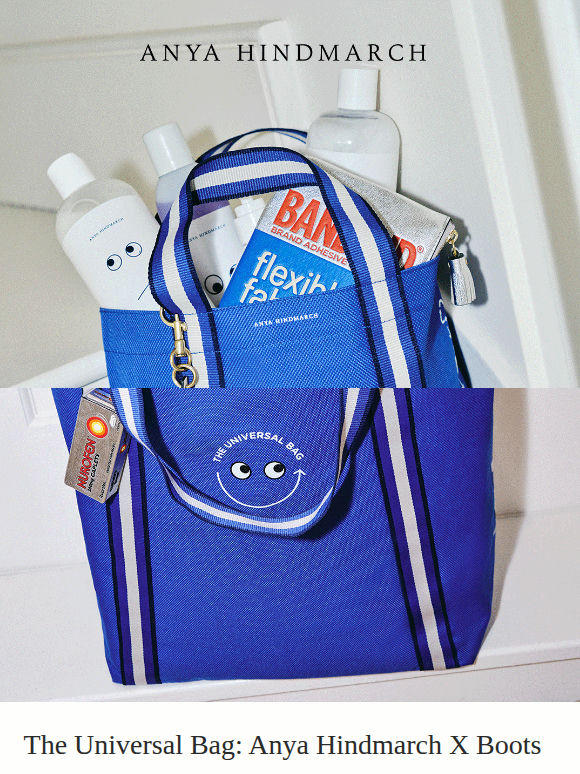 The latest Universal Bag: Anya Hindmarch X Boots
