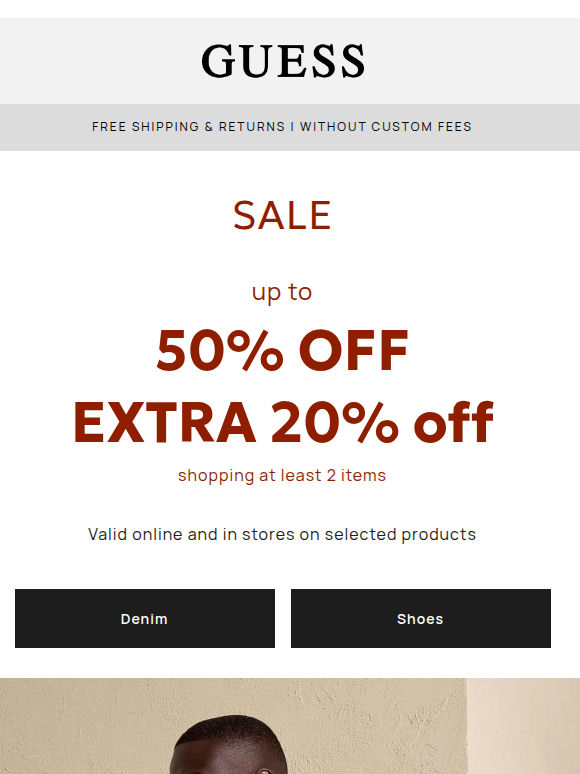 Winter Sale > Up to 50% + Extra 20% off
