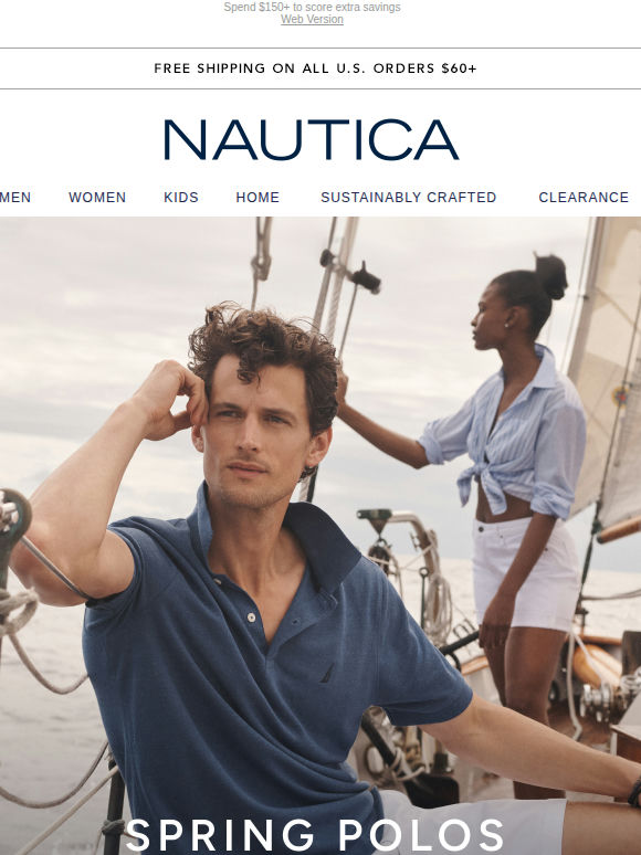 Extra 20% off polos, tees, denim and more!