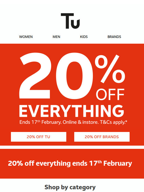 Your favourites...but 20% cheaper