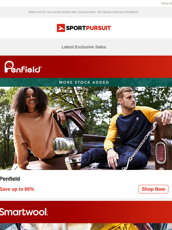 Penfield | Smartwool Socks | Haglöfs | Kjus | Endura Cycling | Up to 69% Off!