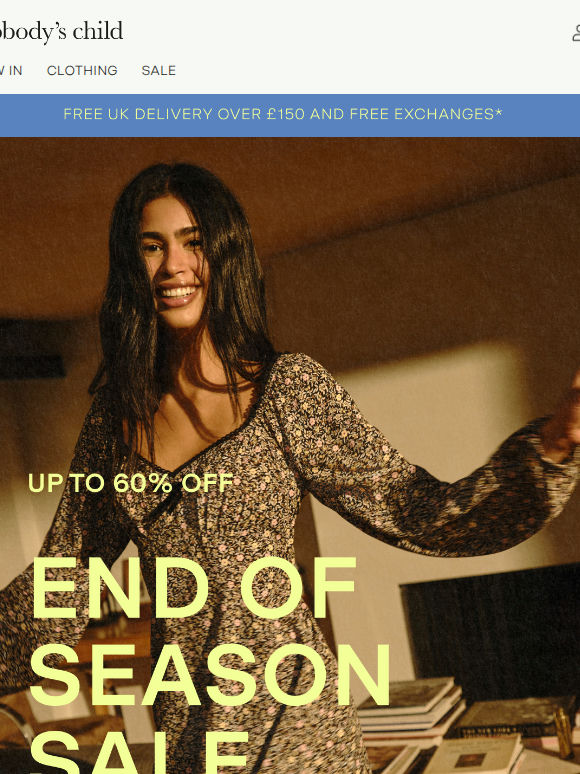 End of season sale starts now