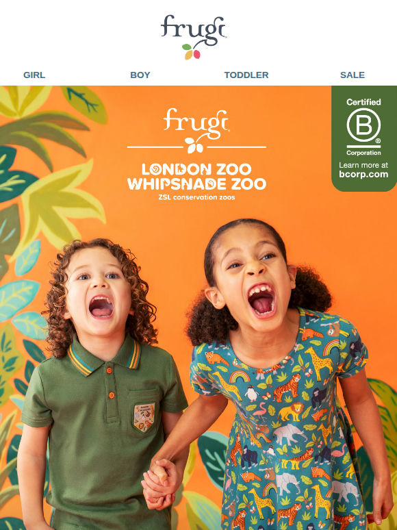 NEW: Frugi x ZSL - Roar & Explore 🦁