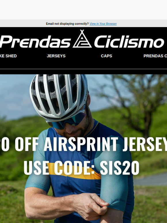 £20 off ALL Airsprint SIS Jerseys This Week! 🏎️