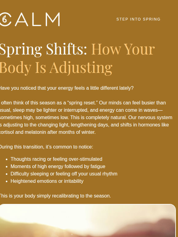 🌸 How to Support Your Nervous System This Spring