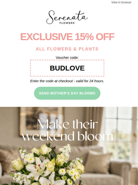 🌷 Mother's Day is this weekend