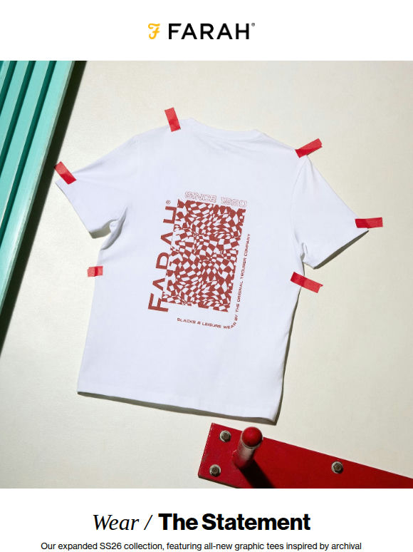 Statement Graphics, Cut The Farah Way