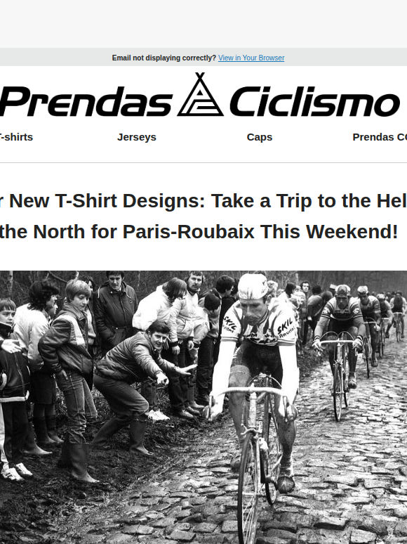 Reminder: New Paris-Roubaix T-Shirts! 🤘🇫🇷