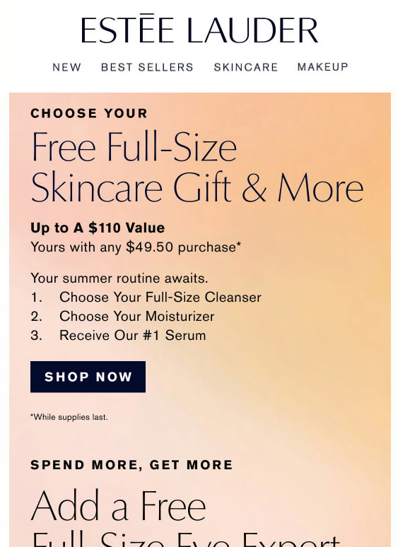 It’s Gift Time 💝 Free Full-Size Skincare Gift & More, with your purchase.