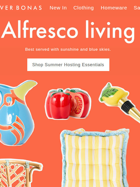 New in | Alfresco living