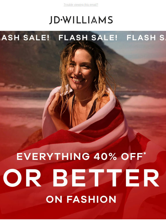 FLASH SALE ⚡ 40% off or more starts now