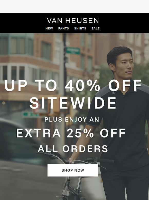 Extended 👀 up to 40% off EVERYTHING