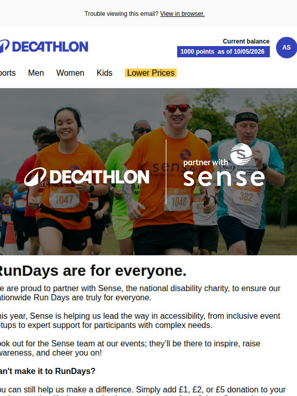 Decathlon and Sense partner to champion disability sport
